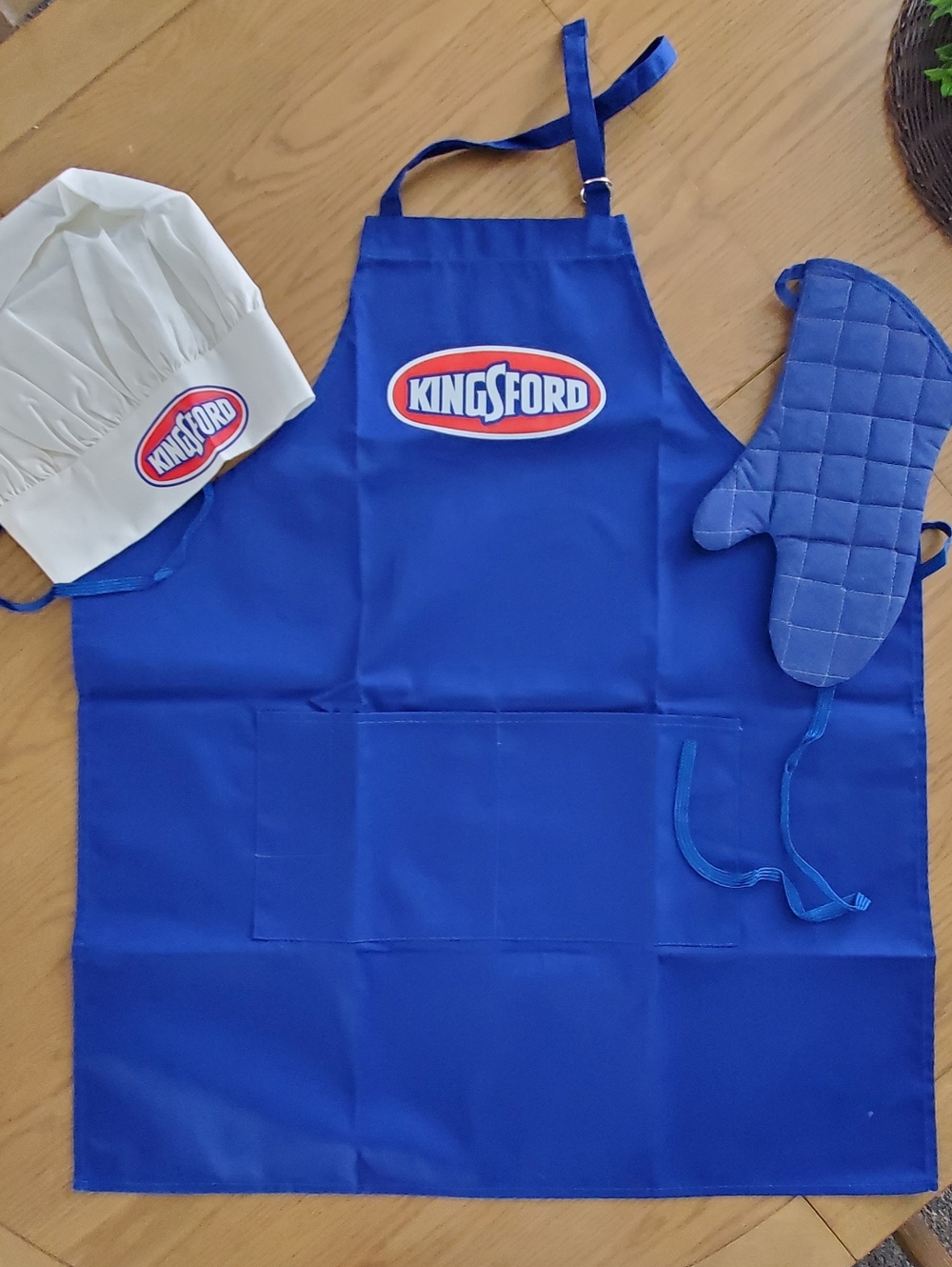 New Grilling Chef's Apron Hat & Mitten Father's DAY